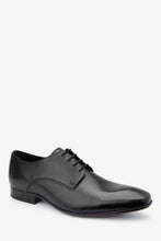 Load image into Gallery viewer, BLACK LEATHER DERBY SHOES - Allsport
