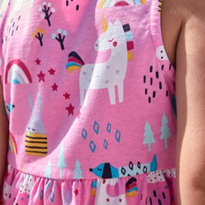 Pink Sleeveless Jersey Dress (3mths-6yrs) - Allsport