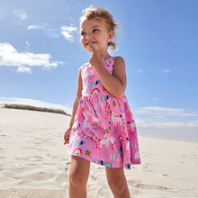 Load image into Gallery viewer, Pink Sleeveless Jersey Dress (3mths-6yrs) - Allsport
