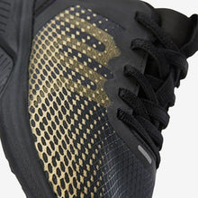 Load image into Gallery viewer, Gold /Black Elastic Lace Trainers (Older Boys) - Allsport
