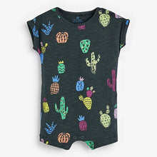 Load image into Gallery viewer, Black Cactus Romper (0mths-18mths - Allsport
