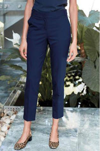 Blue Tailored Slim Trousers - Allsport