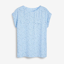 Load image into Gallery viewer, UTIL TEE BLUE FLORAL - Allsport

