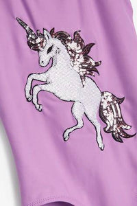 Purple Unicorn Sequin Swimsuit - Allsport