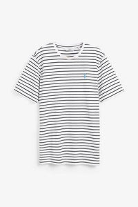 Ecru Stag Stripe Regular Fit T-Shirt - Allsport