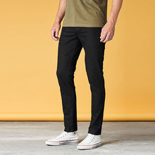 Load image into Gallery viewer, Authentic Solid Black Skinny Fit Stretch Jeans - Allsport
