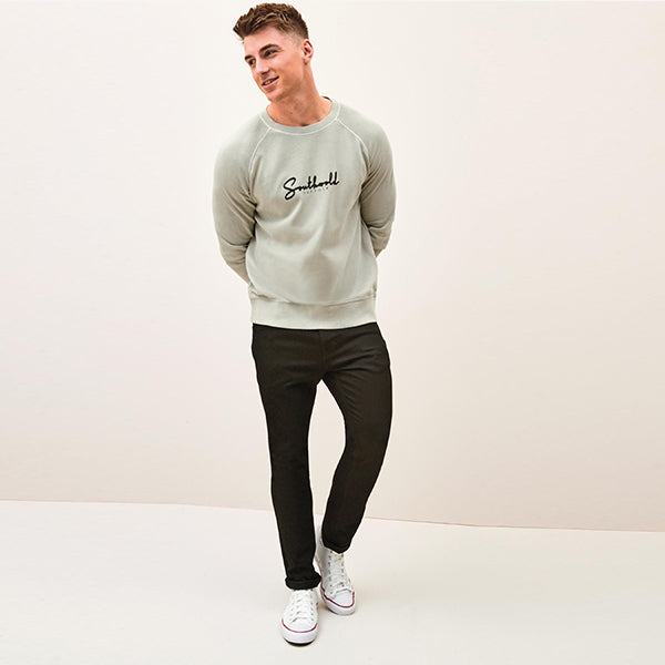 Authentic Solid Black Skinny Fit Stretch Jeans