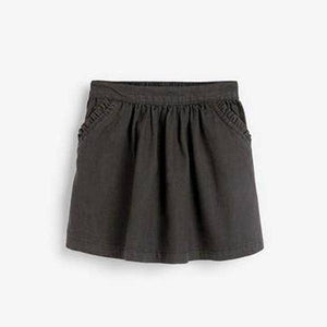 Black Denim Frill Pocket Skirt (3mths-6yrs) - Allsport