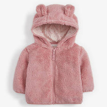 Load image into Gallery viewer, Pink Fleece Hooded Jacket (0mths-18mths) - Allsport
