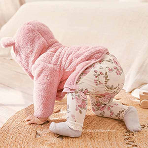 Pink Cosy Fleece Bear Baby Jacket (0mths-18mths)