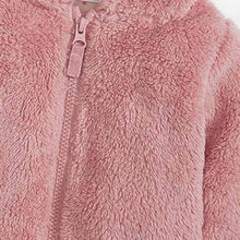 Load image into Gallery viewer, Pink Cosy Fleece Bear Baby Jacket (0mths-18mths)
