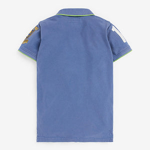 Blue Heritage Polo Shirt (3-12yrs) - Allsport