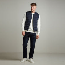 Load image into Gallery viewer, Navy Shower Resistant Tipped Gilet
