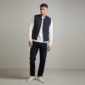 Navy Shower Resistant Tipped Gilet