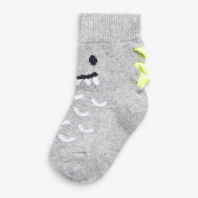 Load image into Gallery viewer, 5 Pack Monochrome Dinosaur Socks (Younger) - Allsport
