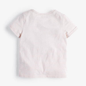 Pink Sequin Stripe 3D Ice Cream T-Shirt (3-12yrs) - Allsport