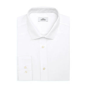 3 Pack White Slim Fit Single Cuff Shirts