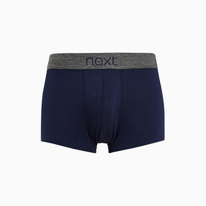 4PK GREY NAVY HIPSTERS PURE COTTON - Allsport