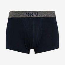 Load image into Gallery viewer, Grey/ Navy Hipster Boxers Pure Cotton 4 Pack
