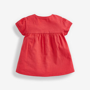Red Cotton T-Shirt (3mths-6yrs) - Allsport