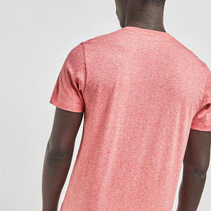 Pink Marl Regular Fit Stag T-Shirt - Allsport