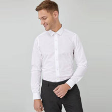 Load image into Gallery viewer, White Skinny Fit Easy Care Shirt - Allsport
