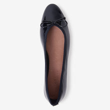 Load image into Gallery viewer, Navy Patent Forever Comfort® Ballerina Shoes - Allsport
