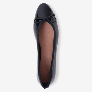 Navy Patent Forever Comfort® Ballerina Shoes - Allsport