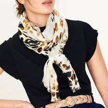 Load image into Gallery viewer, Animal Neutral Print Lightweight Scarf - Allsport
