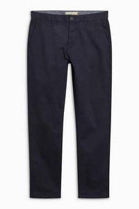NAVY STRAIGHT FIT STRETCH CHINO TROUSER - Allsport