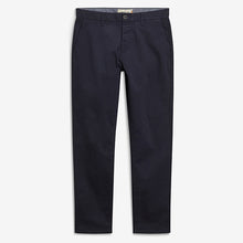 Load image into Gallery viewer, Navy Blue Straight Fit Stretch Chino Trousers - Allsport
