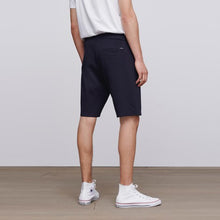 Load image into Gallery viewer, Navy Straight Fit Zip Pocket Jersey Shorts
