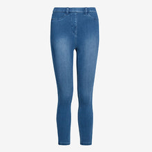 Load image into Gallery viewer, Dark Blue Jersey Cropped Leggings - Allsport
