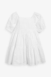 Broderie Button Dress - Allsport