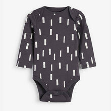 Load image into Gallery viewer, Monochrome 5 Pack Mini Print Long Sleeve Bodysuits (0mths-18mths) - Allsport
