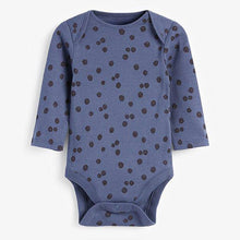 Load image into Gallery viewer, Monochrome 5 Pack Mini Print Long Sleeve Bodysuits (0mths-18mths) - Allsport
