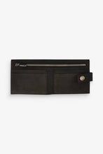 Load image into Gallery viewer, BLACK TUMBLED LEATHER BIFOLD WALLET - Allsport
