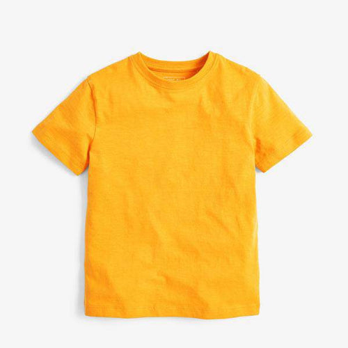 Crew Neck Yellow T-Shirt (3-12yrs) - Allsport