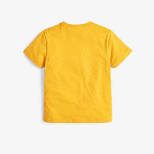 Crew Neck Yellow T-Shirt (3-12yrs) - Allsport
