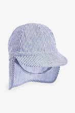 Load image into Gallery viewer, Blue Stripe Legionnaire Hat  (up to 18 months) - Allsport
