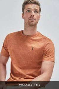 Orange Short Sleeve T-Shirt with logo - Allsport