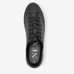Black Baseball Lace-Up Trainers - Allsport