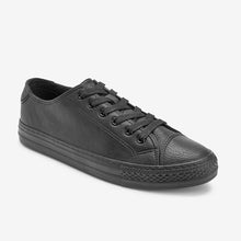 Load image into Gallery viewer, Black Baseball Lace-Up Trainers - Allsport
