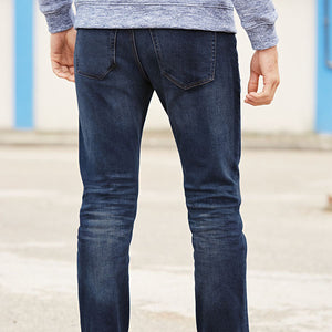 Darkc Blue Slim Fit Jeans with Stretch - Allsport