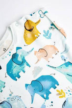 Load image into Gallery viewer, Ecru Watercolour Elephant Romper  (up to 18 months) - Allsport
