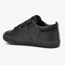 Load image into Gallery viewer, Black Leather Triple Strap Shoes (Older) - Allsport
