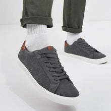 Load image into Gallery viewer, Grey Perforated Trainers - Allsport
