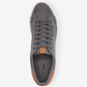 Grey Perforated Trainers - Allsport