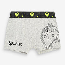 Load image into Gallery viewer, Grey/Black Xbox 3 Pack Trunks (3-12yrs)
