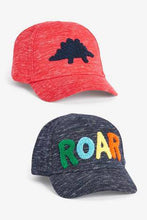 Load image into Gallery viewer, Red/Blue 2 Pack Dino Caps - Allsport
